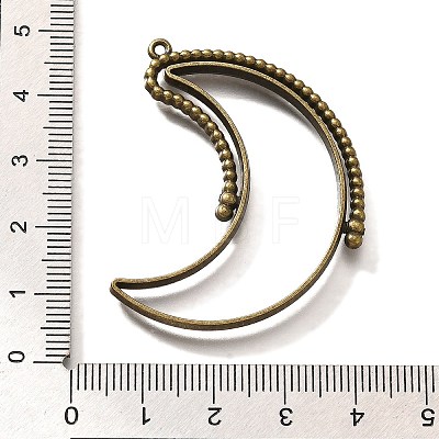 Alloy Open Back Bezel Pendants PALLOY-I223-04AB-1