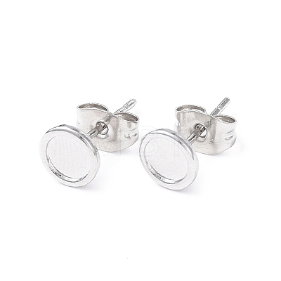 304 Stainless Steel Stud Earring Finding EJEW-I285-41P-1