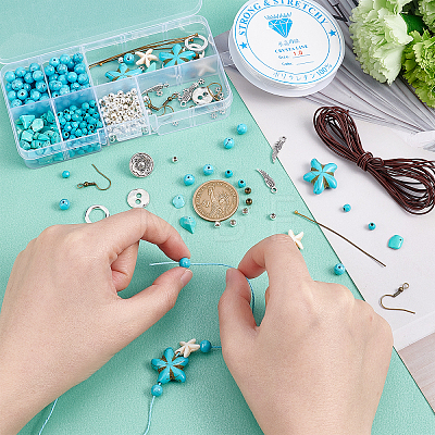   DIY Gemstone Earring & Bracelet & Necklace Making Kit DIY-PH0009-10-1