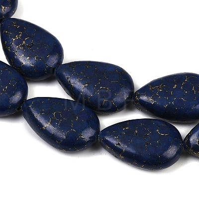 Synthetic Howlite Imitation Lapis Lazuli Beads Strands G-S393-14A-18x25-1