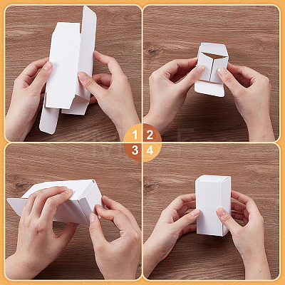 Foldable Creative Kraft Paper Box LS-CON-WH0113-01A-1