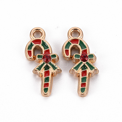 Eco-Friendly Alloy Enamel Pendants X-ENAM-T011-64-NR-1