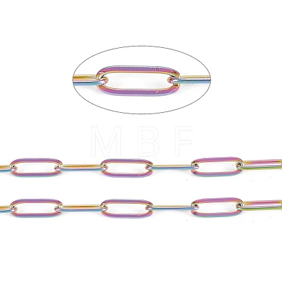 Ion Plating(IP) 304 Stainless Steel Paperclip Chains STAS-K209-07MC-1