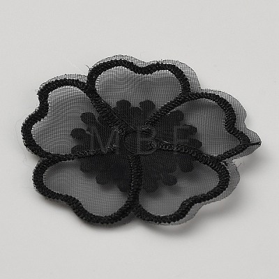 Organza Embroidery Sew on Appliques PATC-WH0008-61A-1