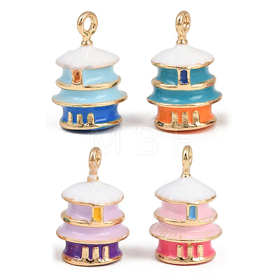 Alloy Enamel Pendants ENAM-D320-06-1