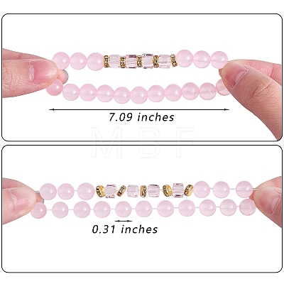 4Pcs 4 Style Natural Malaysia Jade & Synthetic Citrine Beads Bead Bracelets Set BJEW-SW00105-02-1
