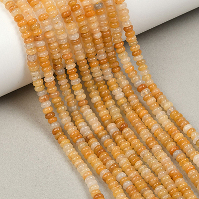 2 Strands Natural Topaz Jade Beads Strands G-PA0001-24B-1