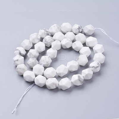 Natural Howlite Beads Strands G-J376-40-10mm-1