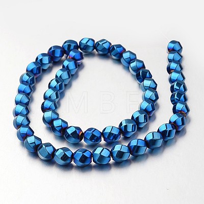 Electroplate Non-magnetic Synthetic Hematite Beads Strands G-F300-13-05-1