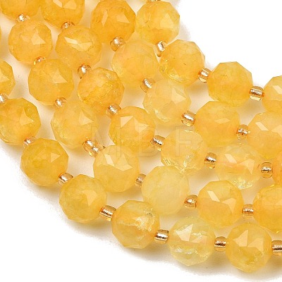 Dyed Imitation Jade Glass Beads Strands GL-Z001-02A-04-1