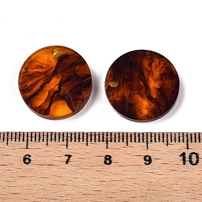 Opaque Resin Pendants RESI-T058-03A-1