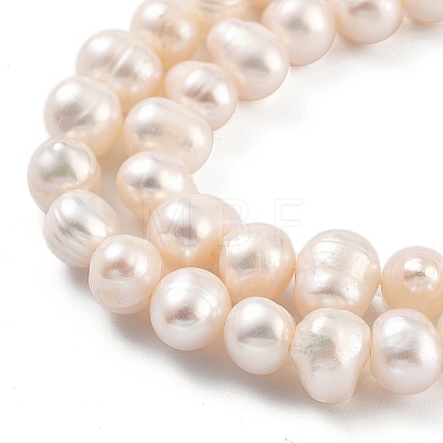 Natural Cultured Freshwater Pearl Beads Strands PEAR-C003-09D-1