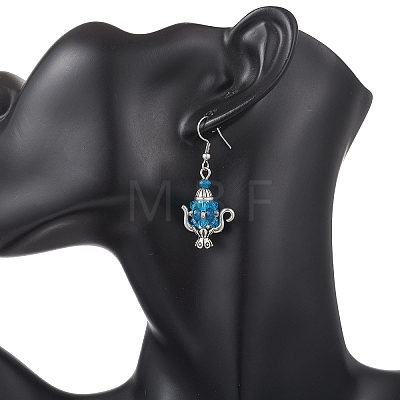 Glass Seed Beaded Dangle Earrings EJEW-MZ00703-02-1