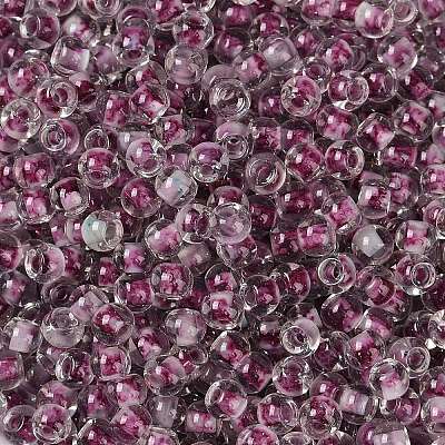 Transparent Inside Colours Glass Seed Beads SEED-A032-04N-1