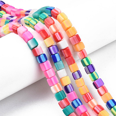 Handmade Polymer Clay Beads Strands CLAY-N008-060-05-1