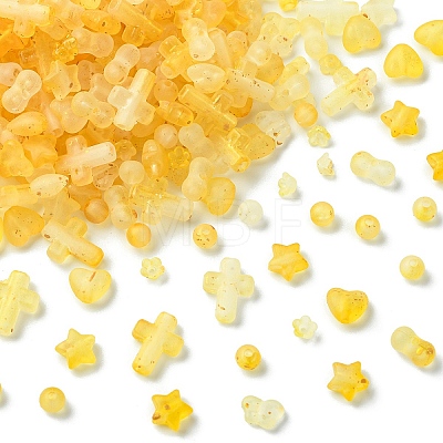 Gradient Color Transparent Acrylic Beads OACR-YW0004-61B-1