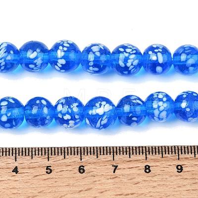 Handmade Lampwork Beads Strands LAMP-H071-01C-10-1