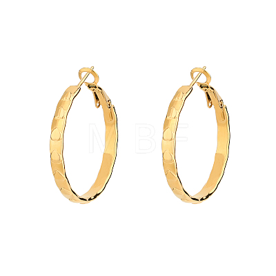 Stylish 304 Stainless Steel Heart Hoop Earrings JK4494-1-1