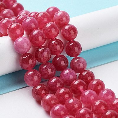 Dyed Natural Malaysia Jade Beads Strands G-G021-02C-08-1