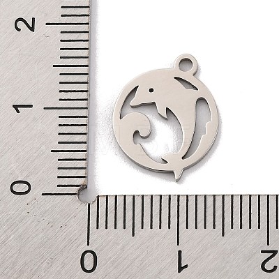 Non-Tarnish 201 Stainless Steel Charms STAS-U016-06P-01-1