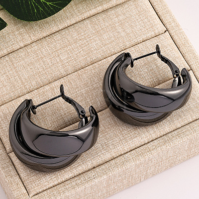 Alloy Two-layer Hoop Earrings FS-WG81E20-03-1