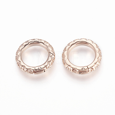 304 Stainless Steel Spring Gate Rings STAS-O114-089A-RG-1