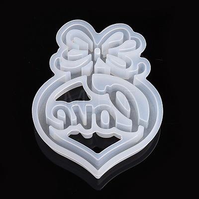 Valentine's Day DIY Heart with Word Love Silicone Molds DIY-L021-65-1