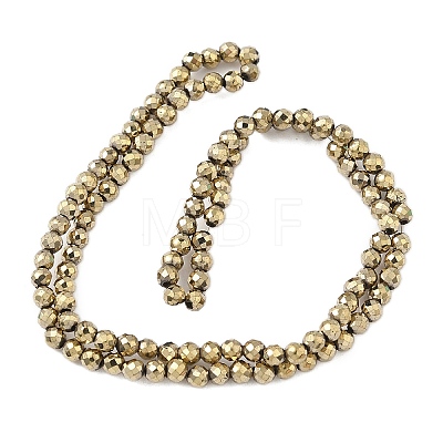 Electroplate Synthetic Magnetic Hematite Beads Strands G-A263-B01-02G-1