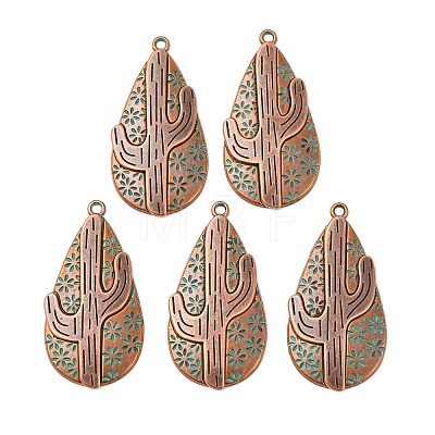 Tibetan Style Alloy Pendants X-PALLOY-F319-05R-1
