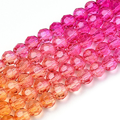 Transparent Glass Beads Strands LS-GLAA-E036-07K-1