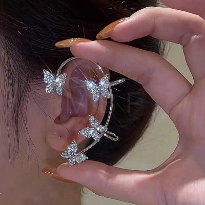 Alloy Rhinestone Cuff Earrings FS-WGFB378-04-1
