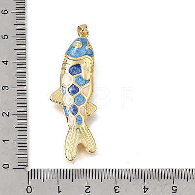 Brass Enamel Pendants KK-CBAEEA8-09D-G-1