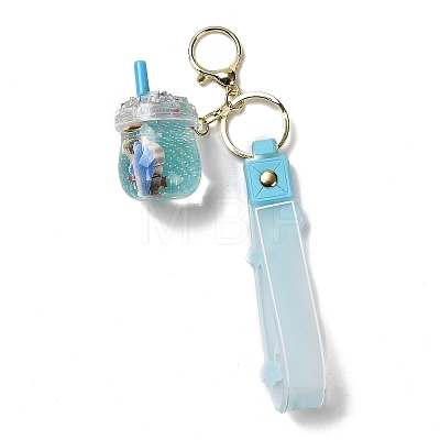 Mixed Bottle Acrylic Pendant Keychain Decoration KEYC-D018-06-1