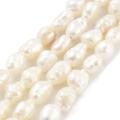 Natural Keshi Pearl Cultured Freshwater Pearl Beads Strands PEAR-P062-19-1
