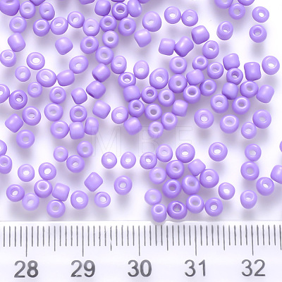 6/0 Baking Paint Glass Round Seed Beads SEED-S036-01C-08-1