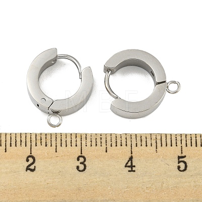 Tarnish Resistant 304 Stainless Steel Hoop Earring Findings STAS-A091-02P-1