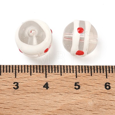 Transparent Glass Enamel Beads GLAA-P078-01A-04-1
