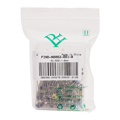 Multicolor 1 Box Length 37mm Round Ball Map Tacks Push Pins with Needle Points FIND-N0002-001-B-1