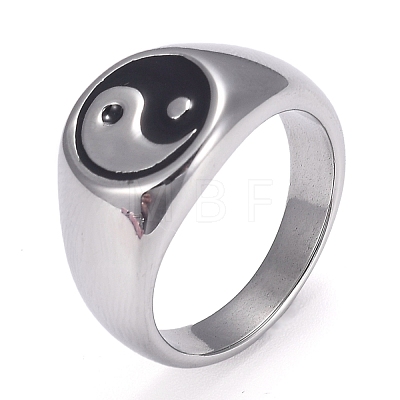 304 Stainless Steel Finger Rings STAS-H101-01P-8-1