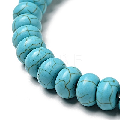 Synthetic Turquoise Beads Strand TURQ-G109-10x6mm-06-1