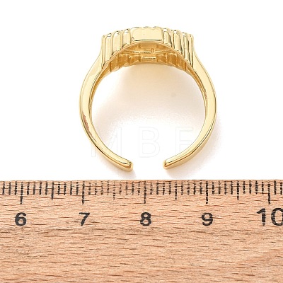 Brass Cuff Open Rings KK-CBA90BB-08G-1