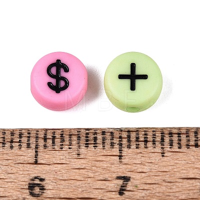 Opaque Acrylic Beads SACR-Q001-10E-1