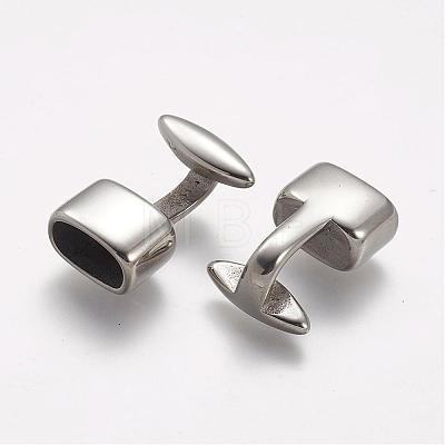 304 Stainless Steel Hook Clasps STAS-A032-179P-1