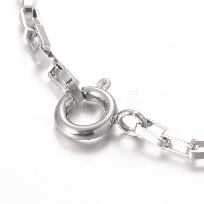 Stainless Steel Charm Bracelets BJEW-JB01927-1