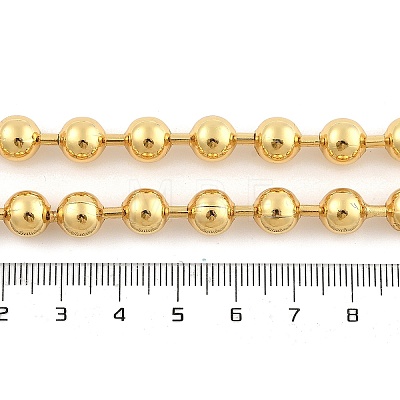 Rack Plating Brass Ball Chain Necklaces for Women NJEW-G102-01D-G-1