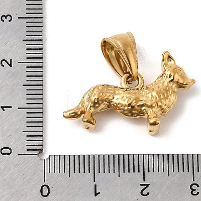 Animal Theme 304 Stainless Steel Pendants STAS-B167-27G-G-1