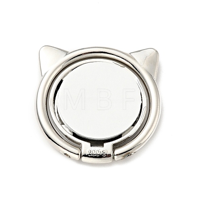 Alloy Cat Cell Phone Holder Stand Findings AJEW-E046-02P-1