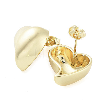 Brass Stud Earrings for Women EJEW-D088-04G-1