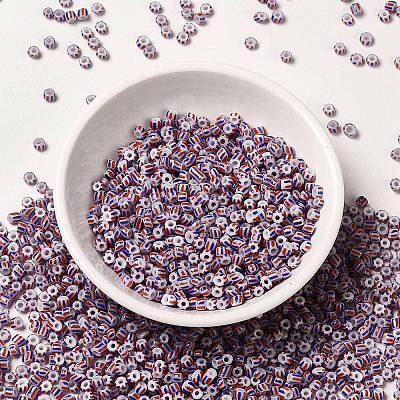 8/0 Opaque Colours Seep Glass Seed Beads SEED-F003-04B-11-1