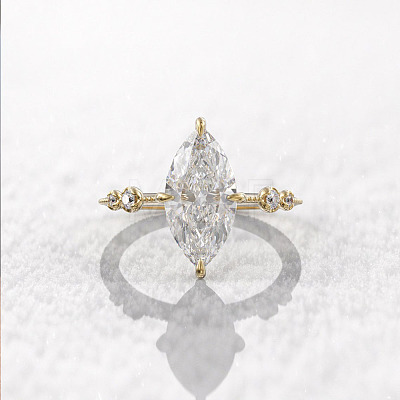 Brass Pave Cubic Zirconia Finger Rings FS-WG1A7FF-10-1